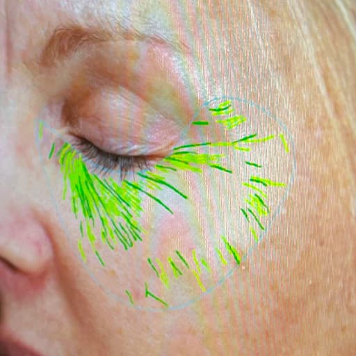 Photo d'une femme avant de commencer à prendre The Solution, la poudre de collagène d’Oslo Skin Lab. Elle s’appelle Camilla.