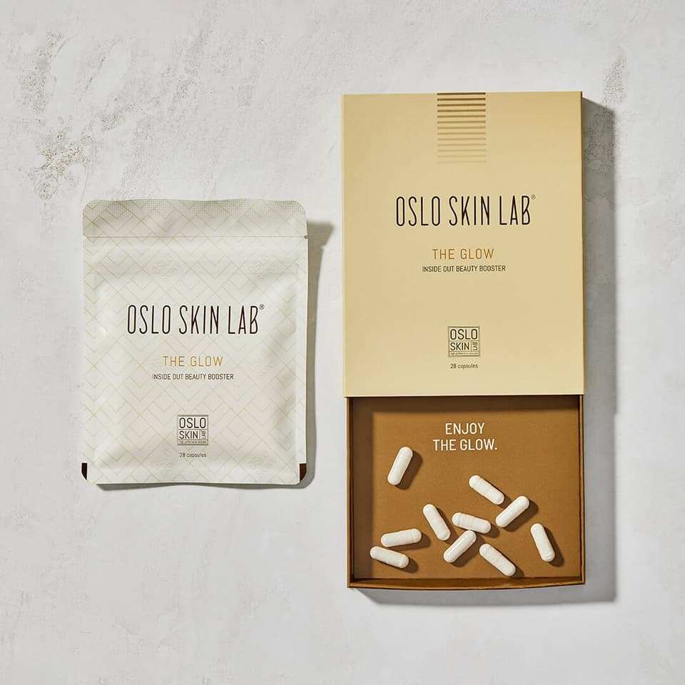 Photo montrant un gros plan sur le produit The Glow d'Oslo Skin Lab